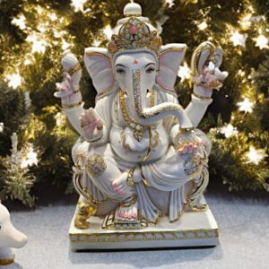 marble ganesh statue– premium handcrafted idol for home & temple