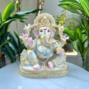 marble ganesh statue– premium handcrafted idol for home & temple