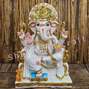 marble ganesh statue– premium handcrafted idol for home & temple