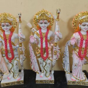 marble ram darbar statue– premium handcrafted idol for home & temple